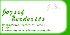 jozsef werderits business card